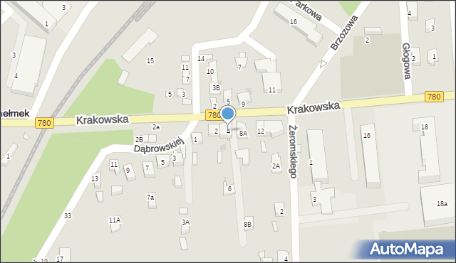 Chełmek, Krakowska, 4, mapa Chełmek