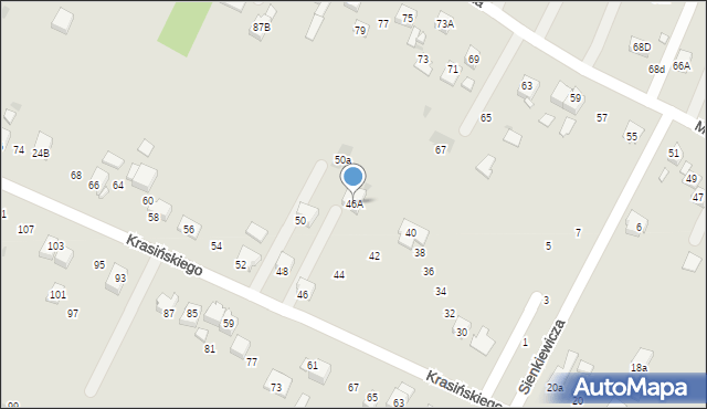 Chełmek, Krasińskiego, 46A, mapa Chełmek