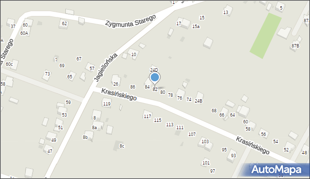 Chełmek, Krasińskiego, 82, mapa Chełmek
