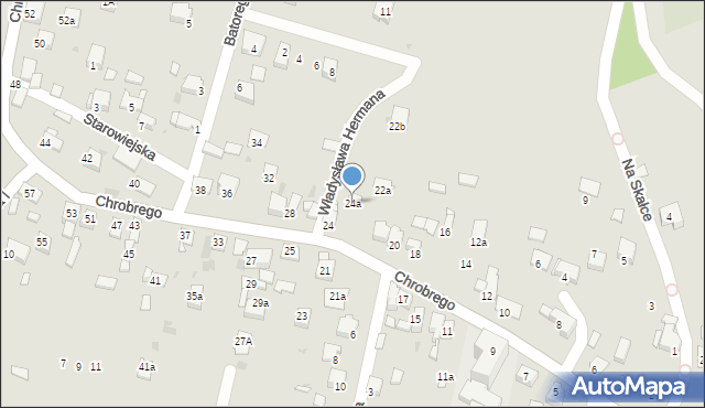 Chełmek, Króla Bolesława Chrobrego, 24a, mapa Chełmek