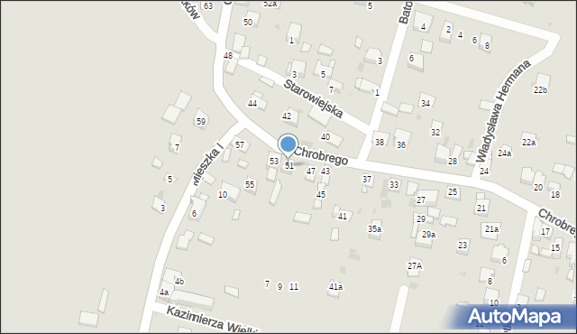 Chełmek, Króla Bolesława Chrobrego, 51, mapa Chełmek