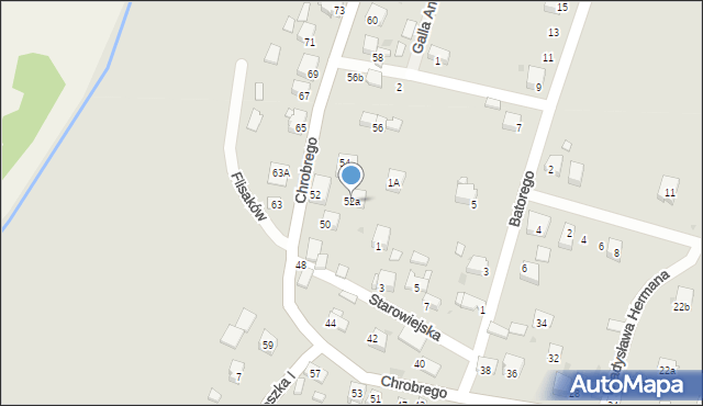 Chełmek, Króla Bolesława Chrobrego, 52a, mapa Chełmek