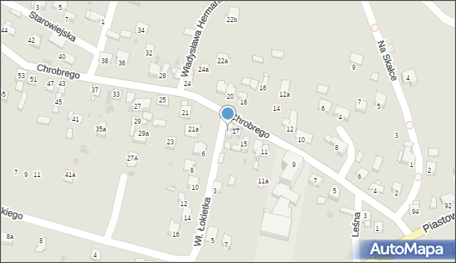 Chełmek, Króla Władysława Łokietka, 1, mapa Chełmek