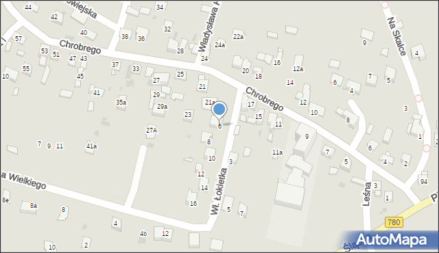 Chełmek, Króla Władysława Łokietka, 6, mapa Chełmek