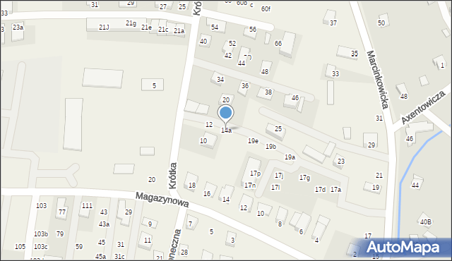 Chełmiec, Krótka, 14a, mapa Chełmiec