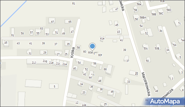 Chełmiec, Krótka, 60c, mapa Chełmiec