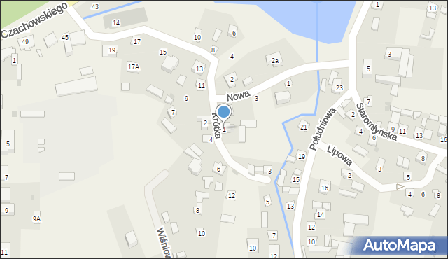 Chlewiska, Krótka, 1, mapa Chlewiska