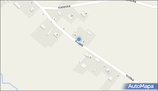 Chmielowice, Krótka, 7, mapa Chmielowice