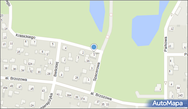 Chojnice, Krasickiego Ignacego, bp., 1, mapa Chojnic