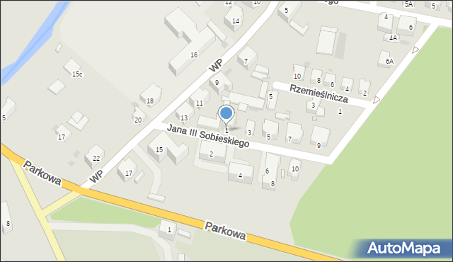 Chojnów, Króla Jana III Sobieskiego, 1, mapa Chojnów