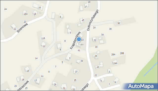 Chorowice, Krajobrazowa, 1a, mapa Chorowice