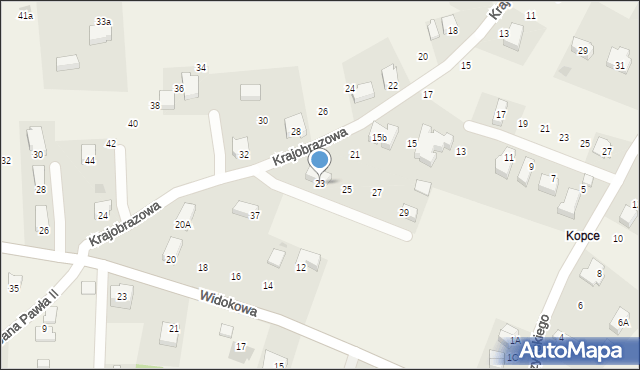 Chorowice, Krajobrazowa, 23, mapa Chorowice