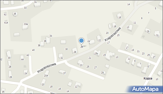 Chorowice, Krajobrazowa, 26, mapa Chorowice