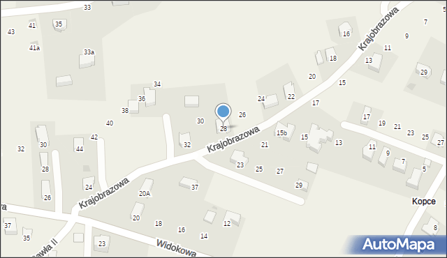 Chorowice, Krajobrazowa, 28, mapa Chorowice