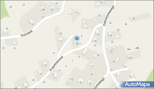 Chorowice, Krajobrazowa, 8, mapa Chorowice