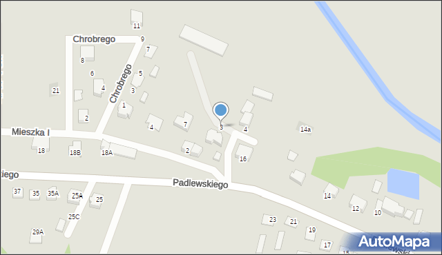 Chorzele, Króla Władysława Jagiełły, 3, mapa Chorzele