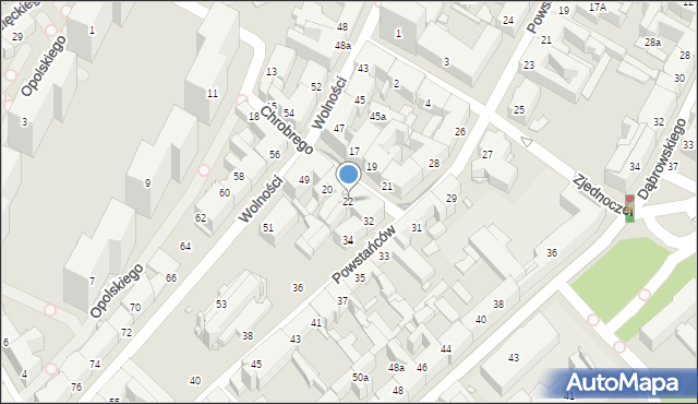 Chorzów, Króla Bolesława Chrobrego, 22, mapa Chorzów