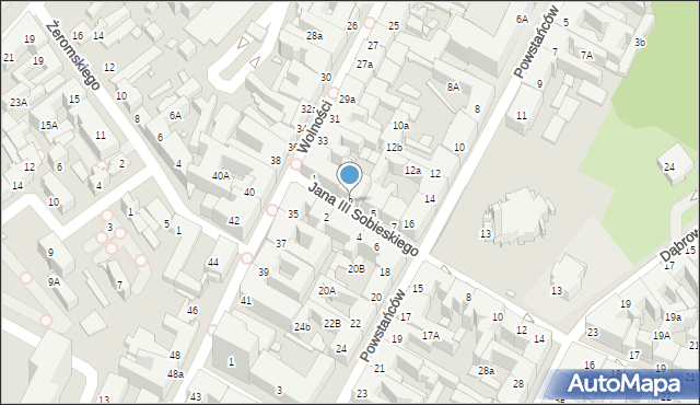 Chorzów, Króla Jana III Sobieskiego, 3, mapa Chorzów