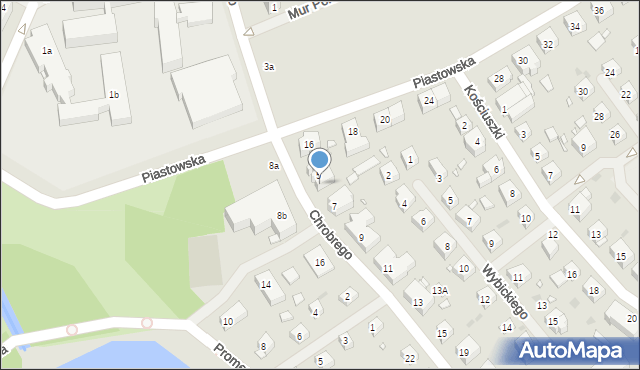 Choszczno, Króla Bolesława Chrobrego, 5b, mapa Choszczno