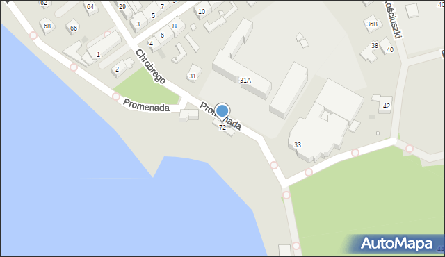 Choszczno, Króla Bolesława Chrobrego, 72, mapa Choszczno