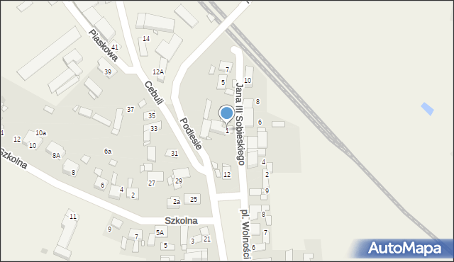 Chróścice, Króla Jana III Sobieskiego, 1, mapa Chróścice