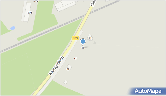 Chrzanów, Kroczymiech, 35, mapa Chrzanów