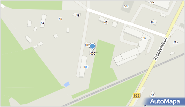 Chrzanów, Kroczymiech, 60C, mapa Chrzanów