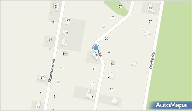 Chrząstawa Wielka, Krucza, 19, mapa Chrząstawa Wielka