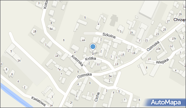 Chrząstowice, Krótka, 4, mapa Chrząstowice