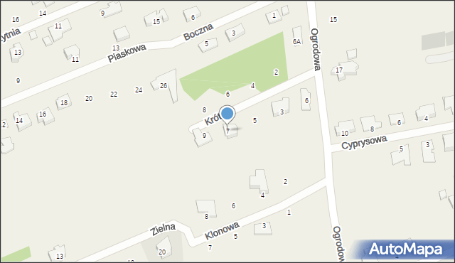 Chwalęcice, Krótka, 7, mapa Chwalęcice