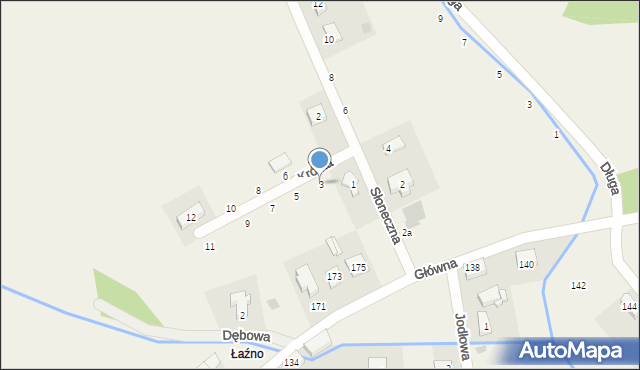 Chwałowice, Krótka, 3, mapa Chwałowice