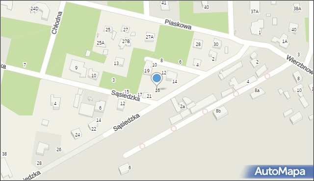 Chylice, Krzemowa, 16, mapa Chylice