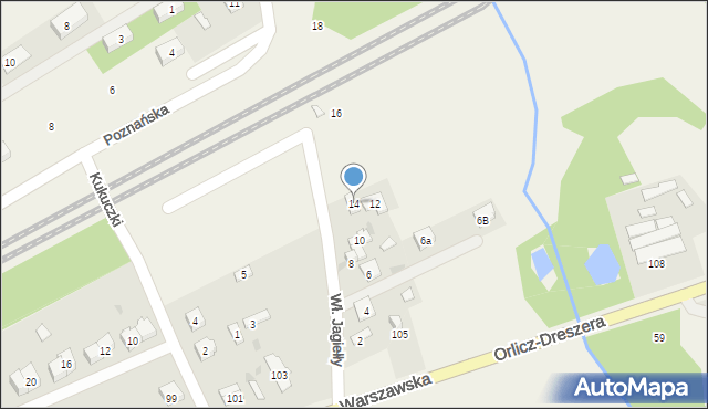 Chylice, Króla Władysława Jagiełły, 14, mapa Chylice