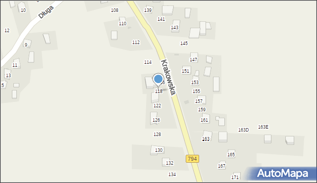 Cianowice, Krakowska, 118, mapa Cianowice