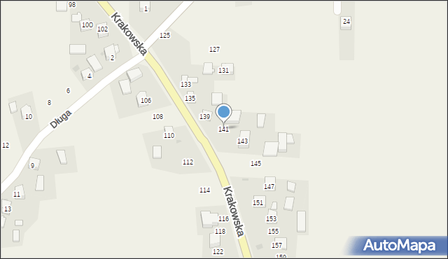 Cianowice, Krakowska, 141, mapa Cianowice