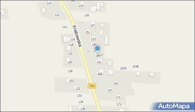 Cianowice, Krakowska, 159, mapa Cianowice