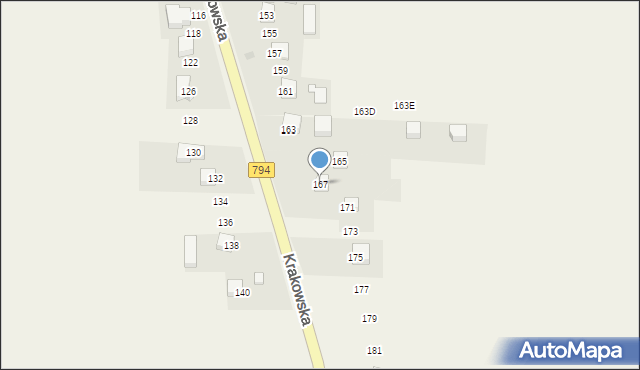 Cianowice, Krakowska, 167, mapa Cianowice