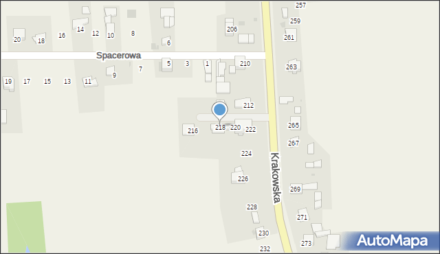 Cianowice, Krakowska, 218, mapa Cianowice