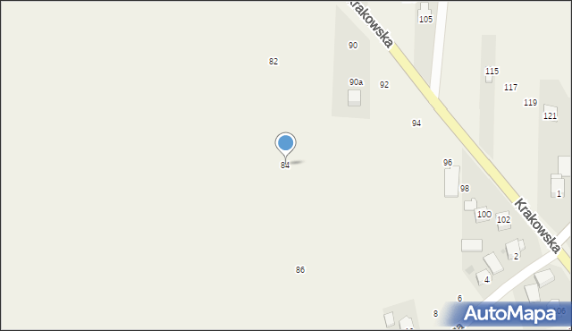 Cianowice, Krakowska, 84, mapa Cianowice