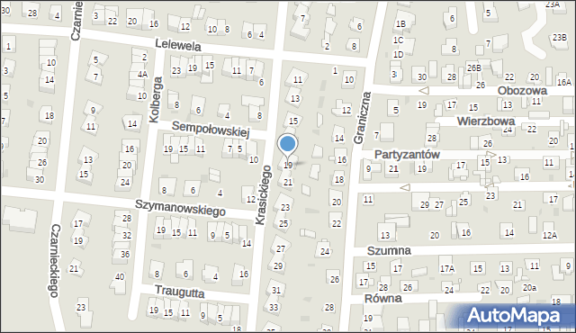 Ciechanów, Krasickiego Ignacego, bp., 19, mapa Ciechanów