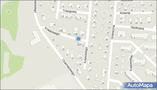 Ciechanów, Krasickiego Ignacego, bp., 22A, mapa Ciechanów