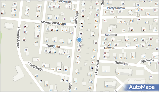 Ciechanów, Krasickiego Ignacego, bp., 31, mapa Ciechanów