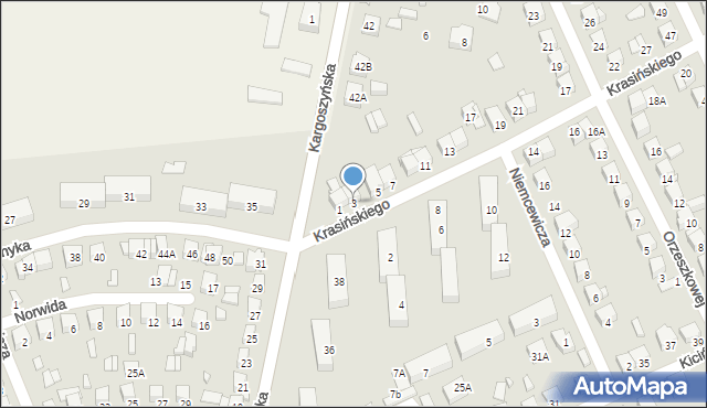 Ciechanów, Krasińskiego Zygmunta, 3, mapa Ciechanów