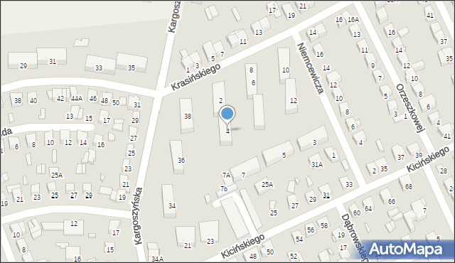 Ciechanów, Krasińskiego Zygmunta, 4, mapa Ciechanów