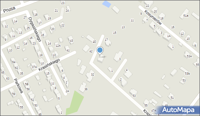 Ciechanów, Krasińskiego Zygmunta, 47, mapa Ciechanów