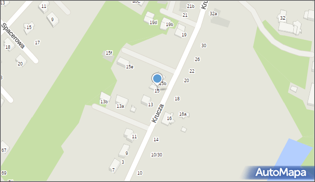 Ciechanów, Krucza, 15, mapa Ciechanów
