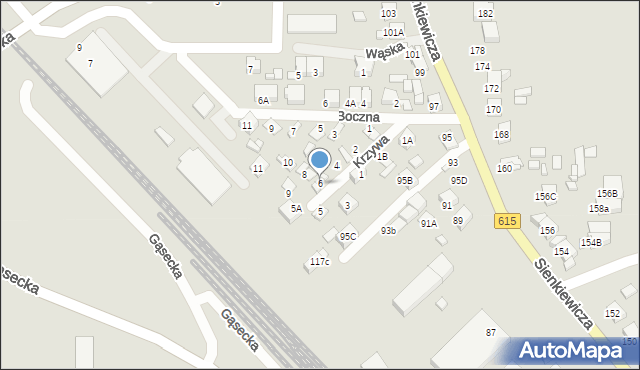 Ciechanów, Krzywa, 6, mapa Ciechanów