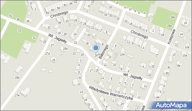 Ciechocinek, Króla Władysława Jagiełły, 14, mapa Ciechocinek