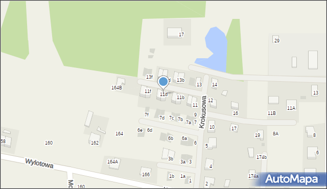 Ciecierzyce, Krokusowa, 11d, mapa Ciecierzyce