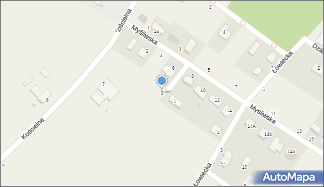 Ciele, Krótka, 2, mapa Ciele